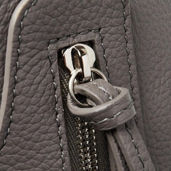 Balenciaga Grey Pebbled Calfskin Leather Small Neo Classic Hobo Bag - Picture 8 of 12